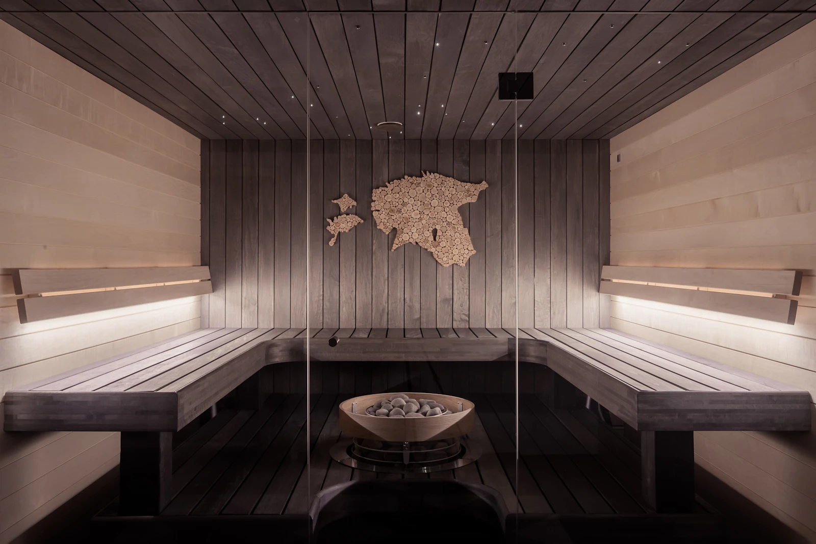 Sauna iç mekânı